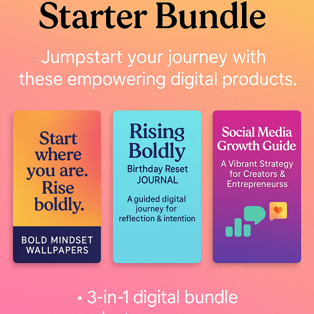 Digital Creator Starter Bundle – Mindset, Strategy & Style