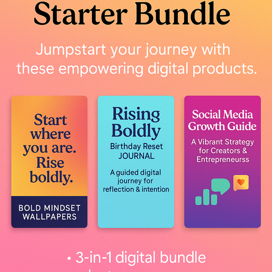 Digital Creator Starter Bundle – Mindset, Strategy & Style